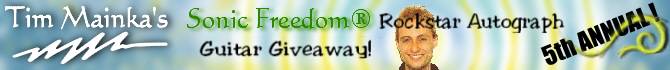 sonic freedom tim mainka autograph guitar giveaway